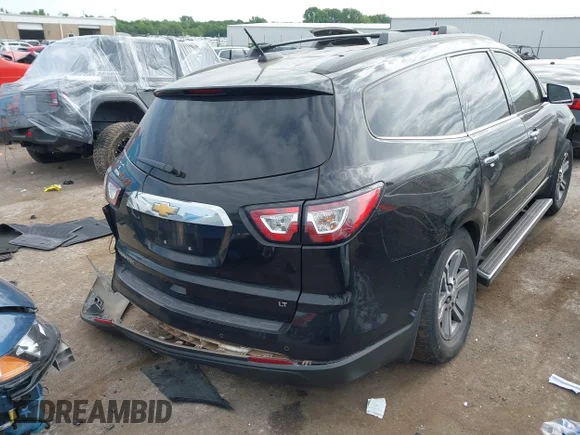 ✅ 2017 Chevrolet Traverse LT • VIN: 1GNKRHKD8HJ220593 • Lot: 44969896. Listed on IAAI with 174,221 mi. Free auction sales archive from the USA and detailed vehicle history report at DreamBid. Image 4.