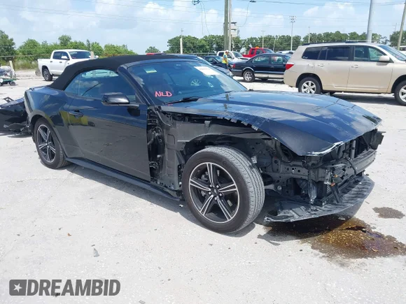 ✅ 2024 Ford Mustang EcoBoost • VIN: 1FAGP8UH1R5125555 • Lot: 42818130. Wystawiony na IAAI z przebiegiem 19 300 mil. Bezpłatny archiwum sprzedaży aukcyjnych z USA i szczegółowy raport historii pojazdu na DreamBid. Zdjęcie 1.