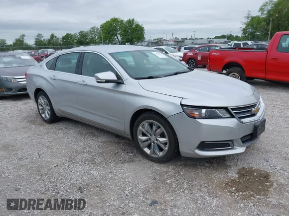 ✅ 2017 Chevrolet Impala LT • VIN: 2G1105SA0H9185202 • Lot: 45018670. Listed on IAAI with 146,629 mi. Free auction sales archive from the USA and detailed vehicle history report at DreamBid. Image 1.