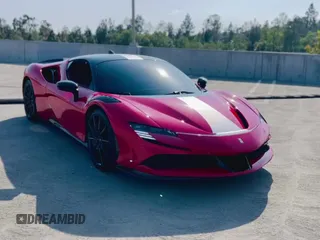 ✅ 2021 Ferrari SF90 • VIN: ZFF95NLA4M0265120 • Лот: 58449645. Опубликован ранее на Copart с пробегом 5 000 миль. Бесплатный доступ к архиву аукционных продаж из США и подробный отчёт об истории автомобиля на DreamBid. Изображение 11.