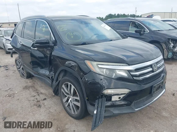 ✅ 2016 Honda Pilot Elite • VIN: 5FNYF6H05GB014979 • Lot: 44964994. Listed on IAAI with 170,846 mi. Free auction sales archive from the USA and detailed vehicle history report at DreamBid. Image 1.