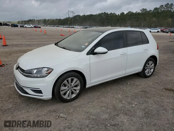 ✅ 2020 Volkswagen Golf TSI • VIN: 3VWG57AU8LM004497 • Lot: 42576553. Wystawiony na Copart z przebiegiem 75 051 mil. Bezpłatny archiwum sprzedaży aukcyjnych z USA i szczegółowy raport historii pojazdu na DreamBid. Zdjęcie 1.