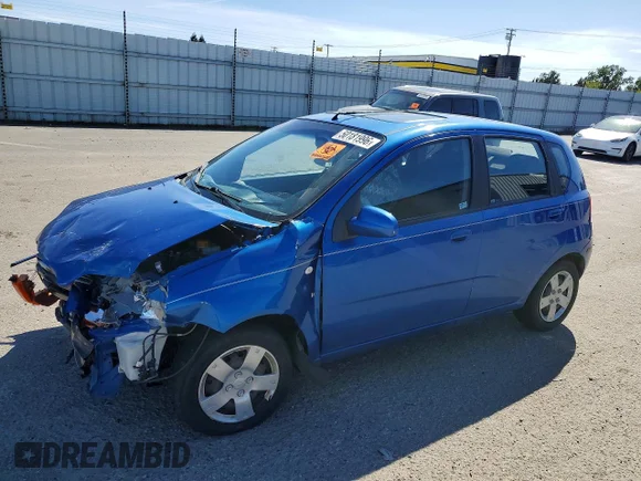 ✅ 2008 Chevrolet Aveo LS • VIN: KL1TD66658B198680 • Lot: 50181996. Listed on Copart with 71,997 mi. Free auction sales archive from the USA and detailed vehicle history report at DreamBid. Image 1.