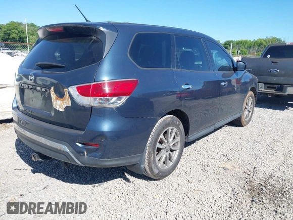 ✅ 2014 Nissan Pathfinder S • VIN: 5N1AR2MN0EC695013 • Lot: 45124903. Wystawiony na IAAI z przebiegiem 120 885 mil. Bezpłatny archiwum sprzedaży aukcyjnych z USA i szczegółowy raport historii pojazdu na DreamBid. Zdjęcie 4.
