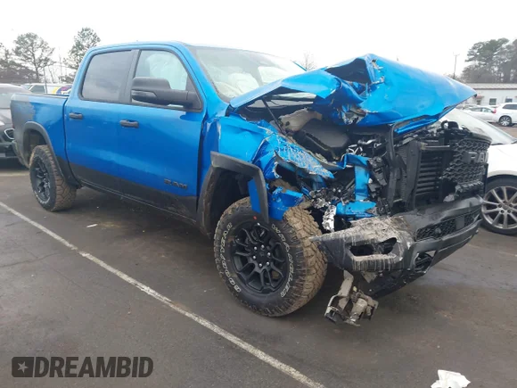 ✅ 2026 Ram 1500 Rebel • VIN: 1C6SRFLP7TN263157 • Lot: 44371380. Wystawiony na IAAI z przebiegiem 8 041 mil. Bezpłatny archiwum sprzedaży aukcyjnych z USA i szczegółowy raport historii pojazdu na DreamBid. Zdjęcie 1.