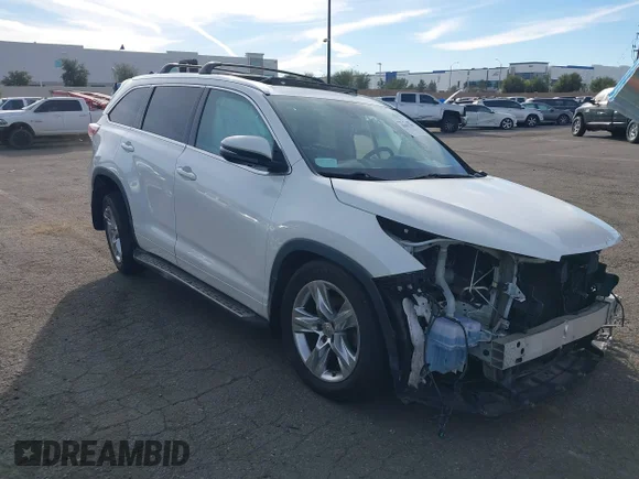 ✅ 2015 Toyota Highlander Limited • VIN: 5TDDKRFH0FS175061 • Лот: 44441700. Опубликован ранее на IAAI с пробегом 65 361 миль. Бесплатный доступ к архиву аукционных продаж из США и подробный отчёт об истории автомобиля на DreamBid. Изображение 1.