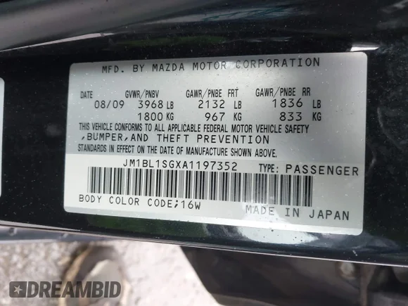 ✅ 2010 Mazda 3 i Touring • VIN: JM1BL1SGXA1197352 • Lot: 43443187. Wystawiony na IAAI z przebiegiem 93 689 mil. Bezpłatny archiwum sprzedaży aukcyjnych z USA i szczegółowy raport historii pojazdu na DreamBid. Zdjęcie 9.