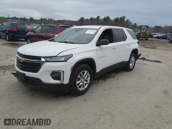 ✅ 2022 Chevrolet Traverse LS • VIN: 1GNEVFKW7NJ195275 • Lot: 44848495. Wystawiony na IAAI z przebiegiem 70 840 mil. Bezpłatny archiwum sprzedaży aukcyjnych z USA i szczegółowy raport historii pojazdu na DreamBid. Zdjęcie 2.