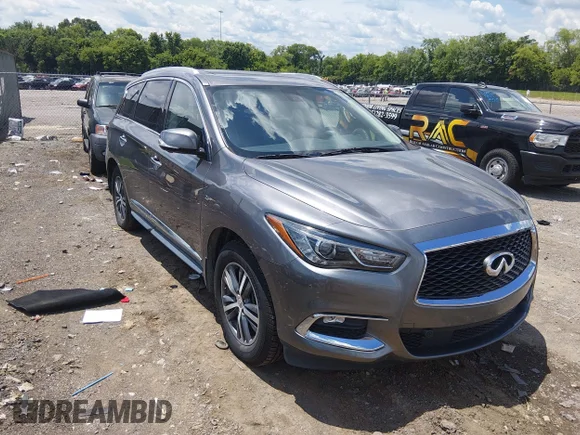 ✅ 2017 Infiniti QX60 • VIN: 5N1DL0MN9HC510450 • Lot: 45381443. Wystawiony na IAAI z przebiegiem 111 402 mil. Bezpłatny archiwum sprzedaży aukcyjnych z USA i szczegółowy raport historii pojazdu na DreamBid. Zdjęcie 1.