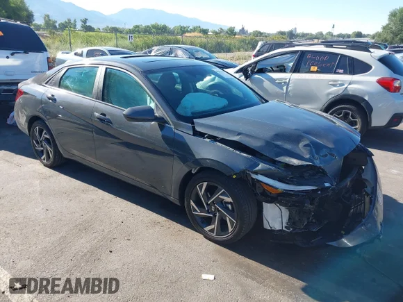 ✅ 2025 Hyundai Elantra SEL Convenience • VIN: KMHLS4DG7SU930927 • Lot: 42973691. Listed on IAAI with 3,382 mi. Free auction sales archive from the USA and detailed vehicle history report at DreamBid. Image 1.