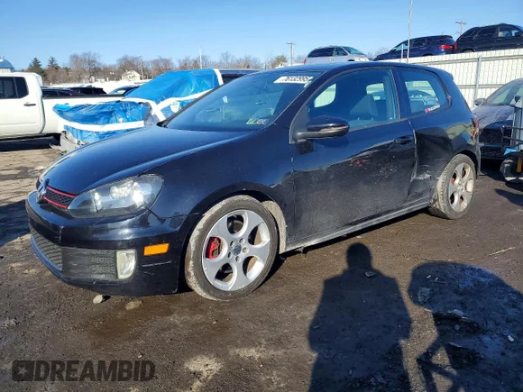 ✅ 2010 Volkswagen Golf GTI • VIN: WVWFD7AJ6AW246175 • Lot: 76132995. Listed on Copart with 100,523 mi. Free auction sales archive from the USA and detailed vehicle history report at DreamBid. Image 1.