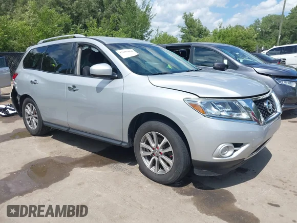 ✅ 2016 Nissan Pathfinder SV • VIN: 5N1AR2MN0GC639348 • Lot: 42601038. Listed on IAAI with 107,718 mi. Free auction sales archive from the USA and detailed vehicle history report at DreamBid. Image 1.