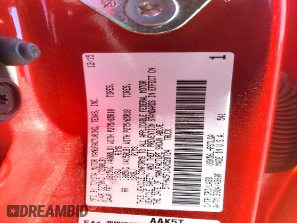 ✅ 2016 Toyota Tundra Limited • VIN: 5TFHW5F1XGX520724 • Lot: 73030845. Wystawiony na Copart z przebiegiem 78 125 mil. Bezpłatny archiwum sprzedaży aukcyjnych z USA i szczegółowy raport historii pojazdu na DreamBid. Zdjęcie 12.