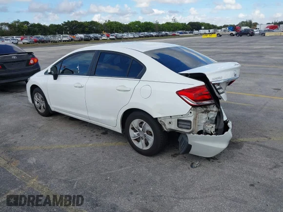✅ 2013 Honda Civic LX • VIN: 19XFB2F54DE090317 • Lot: 44120650. Wystawiony na IAAI z przebiegiem 143 087 mil. Bezpłatny archiwum sprzedaży aukcyjnych z USA i szczegółowy raport historii pojazdu na DreamBid. Zdjęcie 3.
