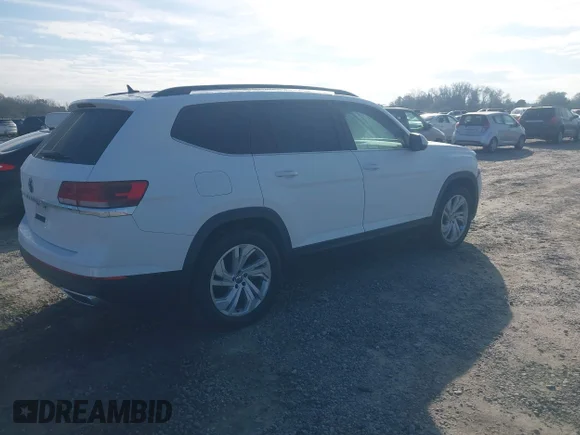 ✅ 2021 Volkswagen Atlas SE • VIN: 1V2WR2CA2MC585182 • Lot: 44087801. Listed on IAAI with 99,154 mi. Free auction sales archive from the USA and detailed vehicle history report at DreamBid. Image 4.