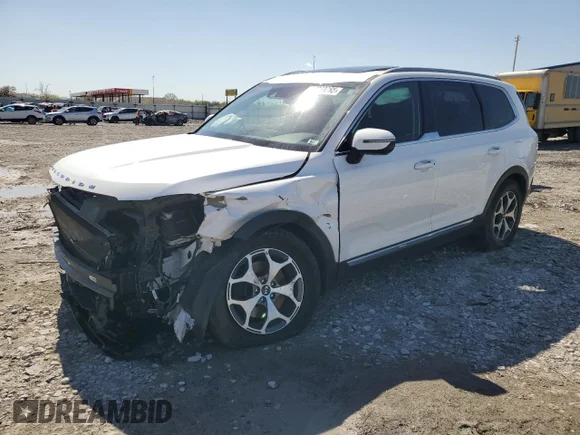✅ 2020 Kia Telluride EX • VIN: 5XYP34HC5LG012221 • Лот: 53903265. Опубликован ранее на Copart с пробегом 103 546 миль. Бесплатный доступ к архиву аукционных продаж из США и подробный отчёт об истории автомобиля на DreamBid. Изображение 1.