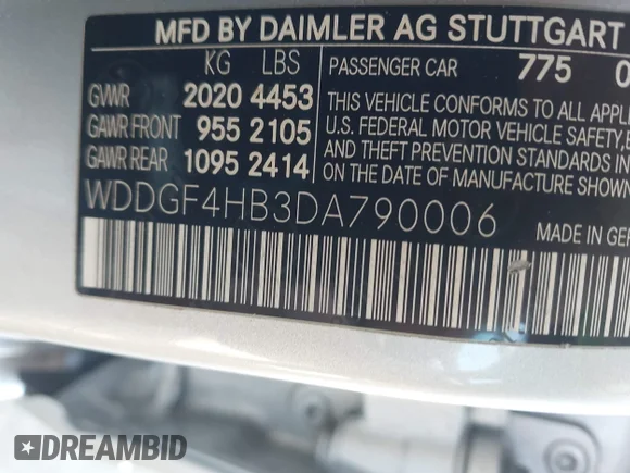 ✅ 2013 Mercedes-Benz C 250 Sport • VIN: WDDGF4HB3DA790006 • Lot: 45137805. Listed on IAAI with 155,577 mi. Free auction sales archive from the USA and detailed vehicle history report at DreamBid. Image 9.