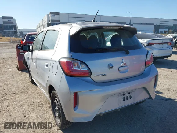 ✅ 2021 Mitsubishi Mirage ES • VIN: ML32AUHJ0MH005672 • Lot: 43897754. Listed on IAAI with 87,713 mi. Free auction sales archive from the USA and detailed vehicle history report at DreamBid. Image 3.