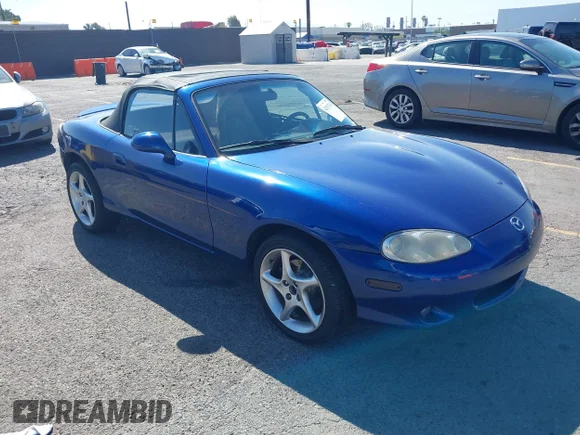 ✅ 2003 Mazda MX-5 Miata Cloth • VIN: JM1NB353830301964 • Lot: 42317534. Wystawiony na IAAI z przebiegiem 192 342 mil. Bezpłatny archiwum sprzedaży aukcyjnych z USA i szczegółowy raport historii pojazdu na DreamBid. Zdjęcie 1.