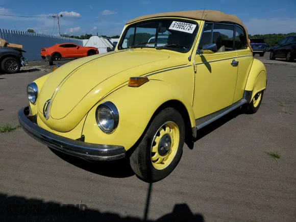 ✅ 1972 Volkswagen Beetle • VIN: 1522691744 • Lot: 61989275. Listed on Copart with 56,316 mi. Free auction sales archive from the USA and detailed vehicle history report at DreamBid. Image 1.