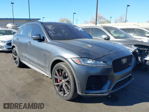 ✅ 2020 Jaguar F-Pace SVR • VIN: SADCZ2EE0LA641395 • Lot: 43941748. Listed on IAAI with 32,307 mi. Free auction sales archive from the USA and detailed vehicle history report at DreamBid. Image 1.