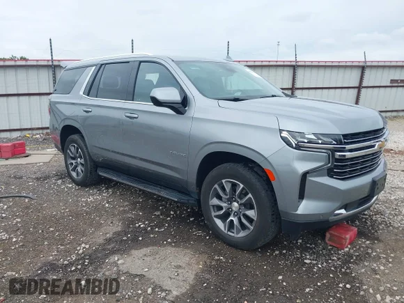 ✅ 2023 Chevrolet Tahoe LT • VIN: 1GNSCNKD6PR419318 • Lot: 45035663. Wystawiony na IAAI z przebiegiem 53 551 mil. Bezpłatny archiwum sprzedaży aukcyjnych z USA i szczegółowy raport historii pojazdu na DreamBid. Zdjęcie 1.