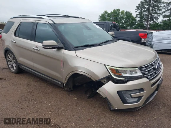 ✅ 2017 Ford Explorer Limited • VIN: 1FM5K7F84HGE19201 • Lot: 44921376. Listed on IAAI with 163,910 mi. Free auction sales archive from the USA and detailed vehicle history report at DreamBid. Image 1.