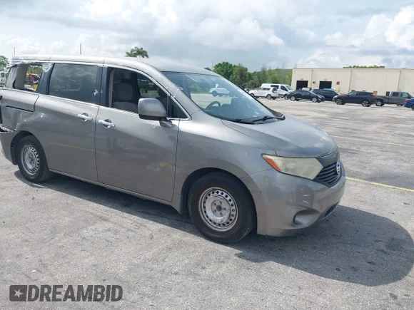 ✅ 2013 Nissan Quest LE • VIN: JN8AE2KP8D9064272 • Lot: 42359188. Listed on IAAI with 196,549 mi. Free auction sales archive from the USA and detailed vehicle history report at DreamBid. Image 1.