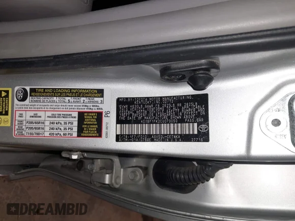 ✅ 2012 Toyota Camry L • VIN: 4T1BF1FK2CU070050 • Lot: 44168985. Listed on IAAI with 159,041 mi. Free auction sales archive from the USA and detailed vehicle history report at DreamBid. Image 9.