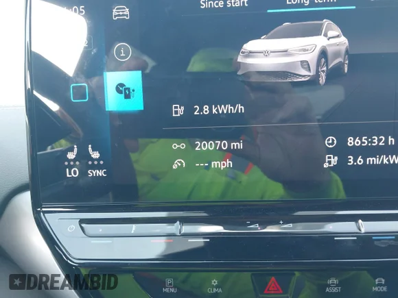 ✅ 2023 Volkswagen ID.4 S • VIN: 1V25MPE85PC046545 • Lot: 42448814. Wystawiony na IAAI z przebiegiem 20 070 mil. Bezpłatny archiwum sprzedaży aukcyjnych z USA i szczegółowy raport historii pojazdu na DreamBid. Zdjęcie 7.