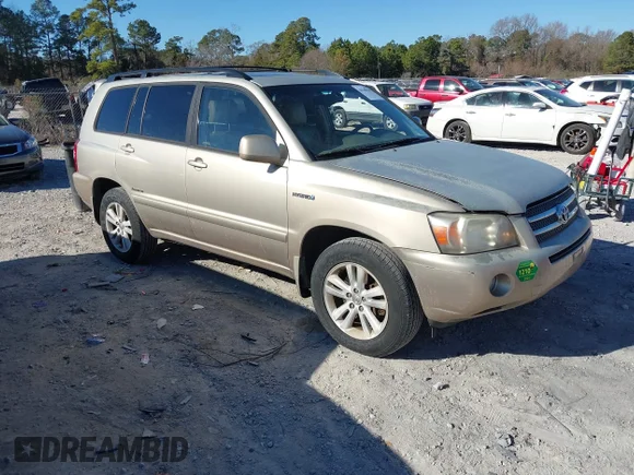 ✅ 2006 Toyota Highlander • VIN: JTEEW21A360021033 • Lot: 44148145. Wystawiony na IAAI z przebiegiem 306 744 mil. Bezpłatny archiwum sprzedaży aukcyjnych z USA i szczegółowy raport historii pojazdu na DreamBid. Zdjęcie 1.