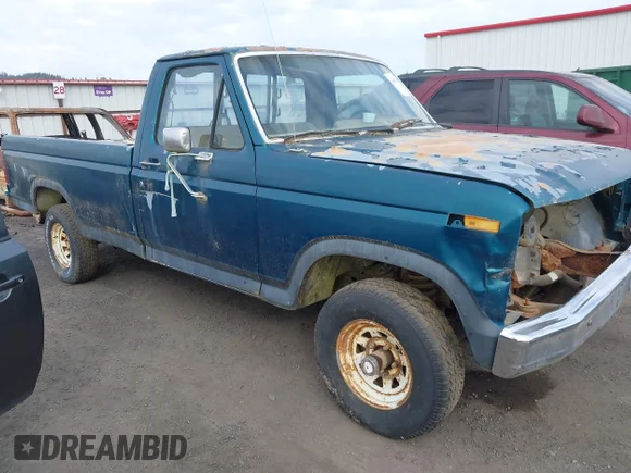 ✅ 1985 Ford F-150 • VIN: 1FTEF14N6FPB40280 • Lot: 43407600. Listed on IAAI with 2,433 mi. Free auction sales archive from the USA and detailed vehicle history report at DreamBid. Image 1.