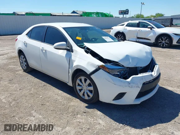 ✅ 2014 Toyota Corolla LE Plus • VIN: 5YFBURHE5EP012160 • Lot: 44800924. Listed on IAAI with 96,099 mi. Free auction sales archive from the USA and detailed vehicle history report at DreamBid. Image 1.
