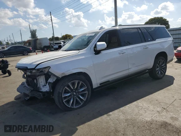✅ 2023 Cadillac Escalade ESV 4WD Sport • VIN: 1GYS4PKL9PR242556 • Лот: 49222305. Опубликован ранее на Copart с пробегом 12 794 миль. Бесплатный доступ к архиву аукционных продаж из США и подробный отчёт об истории автомобиля на DreamBid. Изображение 1.