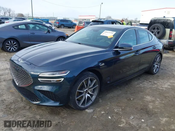 ✅ 2024 Genesis G70 2.5T • VIN: KMTG34SC2RU142622 • Lot: 44421544. Listed on IAAI with 48,667 mi. Free auction sales archive from the USA and detailed vehicle history report at DreamBid. Image 2.