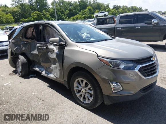 ✅ 2018 Chevrolet Equinox LT • VIN: 3GNAXJEV2JS634213 • Lot: 45434558. Listed on IAAI with Not provided. Free auction sales archive from the USA and detailed vehicle history report at DreamBid. Image 1.