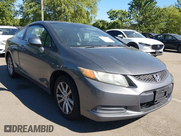 ✅ 2012 Honda Civic EX-L • VIN: 2HGFG3B02CH513112 • Lot: 45268510. Listed on IAAI with 128,130 mi. Free auction sales archive from the USA and detailed vehicle history report at DreamBid. Image 1.