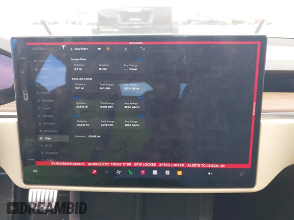 ✅ 2022 Tesla Model S • VIN: 5YJSA1E54NF489575 • Lot: 44927642. Listed on IAAI with 63,952 mi. Free auction sales archive from the USA and detailed vehicle history report at DreamBid. Image 7.