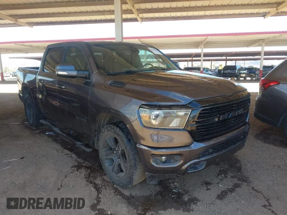 ✅ 2020 Ram 1500 Lone Star • VIN: 1C6RREFT3LN405750 • Lot: 45498459. Wystawiony na IAAI z przebiegiem 133 005 mil. Bezpłatny archiwum sprzedaży aukcyjnych z USA i szczegółowy raport historii pojazdu na DreamBid. Zdjęcie 1.