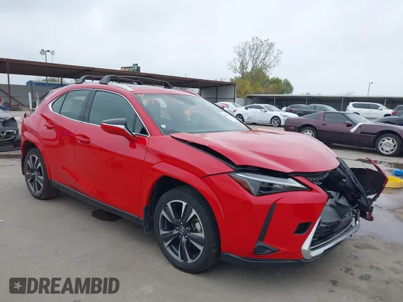 ✅ 2023 Lexus UX 250h Premium • VIN: JTHP6JBH1P2141033 • Lot: 43951884. Wystawiony na IAAI z przebiegiem 34 105 mil. Bezpłatny archiwum sprzedaży aukcyjnych z USA i szczegółowy raport historii pojazdu na DreamBid. Zdjęcie 1.