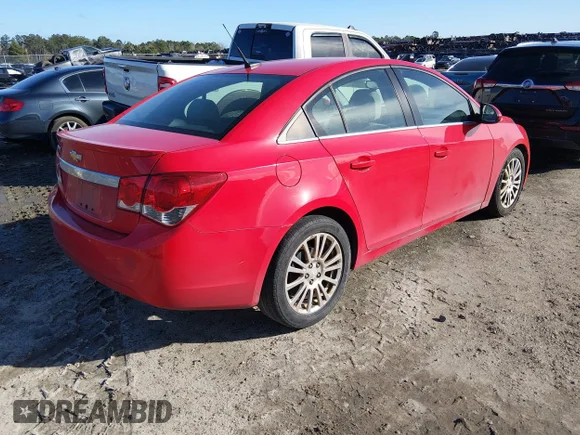 ✅ 2014 Chevrolet Cruze ECO • VIN: 1G1PH5SB2E7162884 • Lot: 44405964. Listed on IAAI with 205,569 mi. Free auction sales archive from the USA and detailed vehicle history report at DreamBid. Image 4.