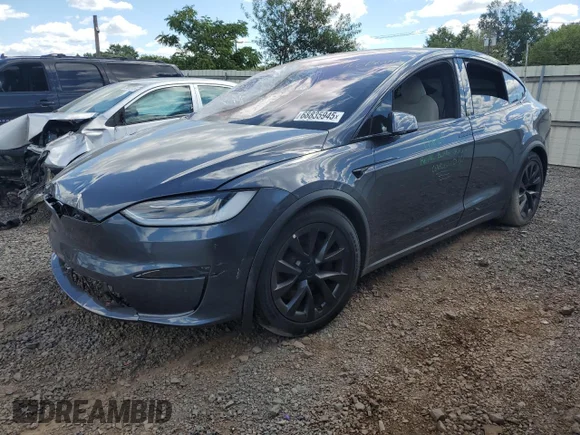 ✅ 2023 Tesla Model X Plaid • VIN: 7SAXCBE62PF373294 • Лот: 68835945. Опубликован ранее на Copart с пробегом Не указан. Бесплатный доступ к архиву аукционных продаж из США и подробный отчёт об истории автомобиля на DreamBid. Изображение 1.