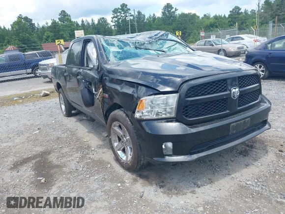 ✅ 2018 Ram 1500 Tradesman • VIN: 3C6RR6KT1JG137637 • Lot: 42656574. Listed on IAAI with 57,382 mi. Free auction sales archive from the USA and detailed vehicle history report at DreamBid. Image 1.