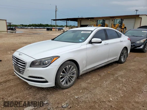 ✅ 2016 Hyundai Genesis 3.8L • VIN: KMHGN4JE2GU116722 • Лот: 63508035. Опубліковано раніше на Copart з пробігом 50 309 миль. Безкоштовний доступ до архіву аукціонних продажів зі США та докладний звіт про історію автомобіля на DreamBid. Зображення 1.