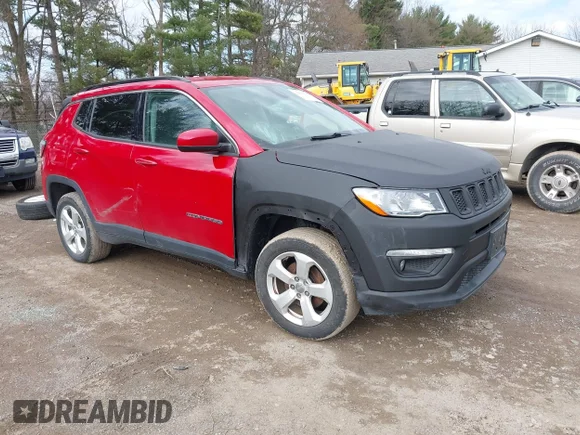 ✅ 2018 Jeep Compass Altitude • VIN: 3C4NJDBB4JT154725 • Lot: 44668010. Listed on IAAI with 56,489 mi. Free auction sales archive from the USA and detailed vehicle history report at DreamBid. Image 1.