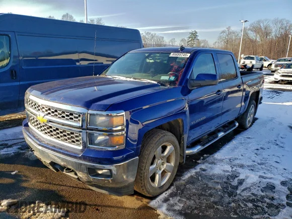✅ 2014 Chevrolet Silverado 1500 LT • VIN: 3GCUKREC0EG433632 • Lot: 95689745. Listed on Copart with 157,389 mi. Free auction sales archive from the USA and detailed vehicle history report at DreamBid. Image 1.