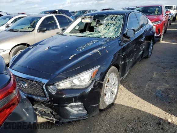 ✅ 2019 Infiniti Q50 Pure • VIN: JN1CV7AP5KM110043 • Лот: 62708652. Опубліковано раніше на Copart з пробігом Не вказано. Безкоштовний доступ до архіву аукціонних продажів зі США та докладний звіт про історію автомобіля на DreamBid. Зображення 2.