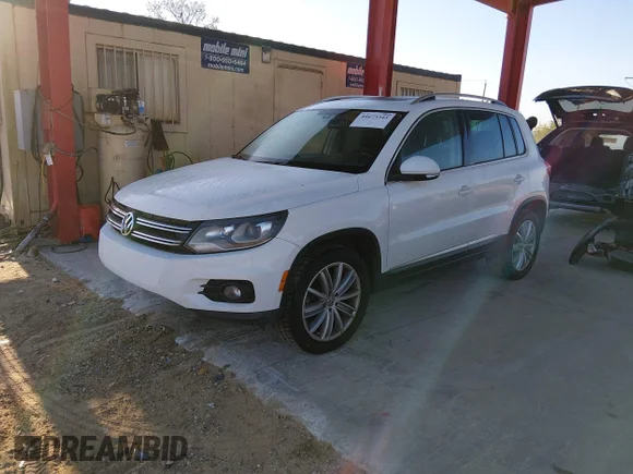 ✅ 2016 Volkswagen Tiguan S • VIN: WVGAV7AX2GW564861 • Lot: 44673345. Listed on IAAI with 103,558 mi. Free auction sales archive from the USA and detailed vehicle history report at DreamBid. Image 2.