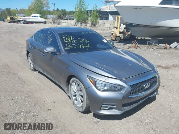 ✅ 2015 Infiniti Q50 Premium • VIN: JN1BV7AR6FM393121 • Lot: 45108144. Listed on IAAI with Not provided. Free auction sales archive from the USA and detailed vehicle history report at DreamBid. Image 1.