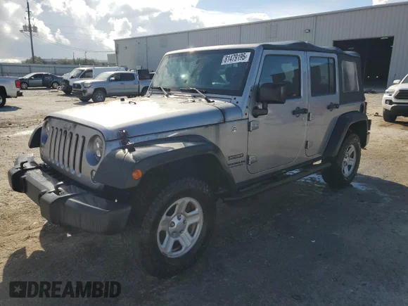 ✅ 2017 Jeep Wrangler Unlimited Willys Wheeler • VIN: 1C4BJWDG3HL503287 • Lot: 81479195. Wystawiony na Copart z przebiegiem Nie podano. Bezpłatny archiwum sprzedaży aukcyjnych z USA i szczegółowy raport historii pojazdu na DreamBid. Zdjęcie 1.